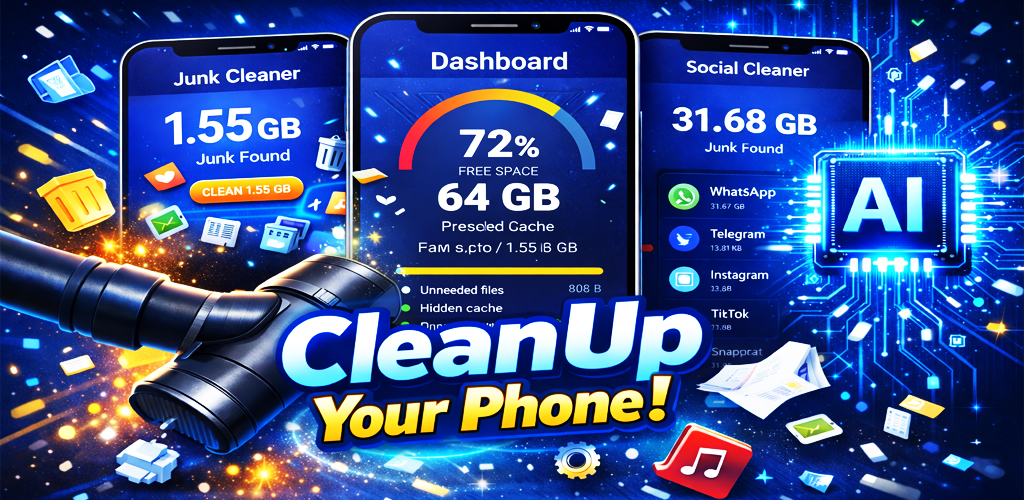 Phone Cleaner Feature Graphic